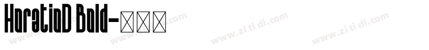 HoratioD Bold字体转换